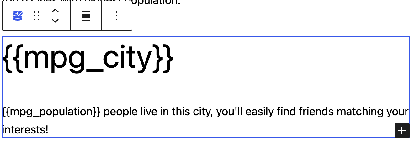 How content is added to the Block
