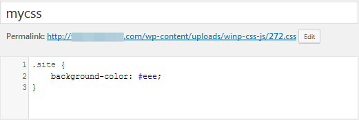 Add the code to the CSS file