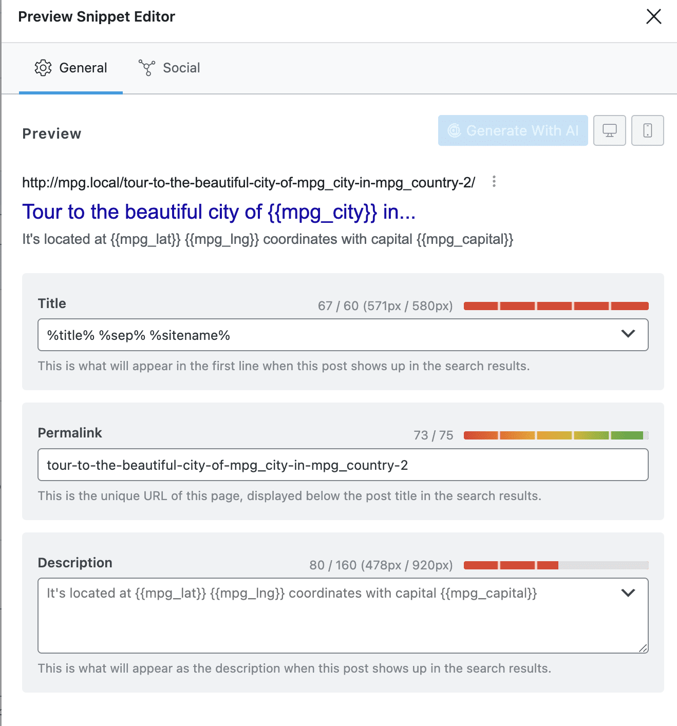 Rankmath SEO with MPG