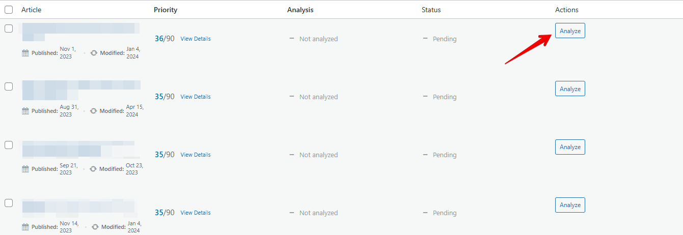 How to run an analysis on a single article