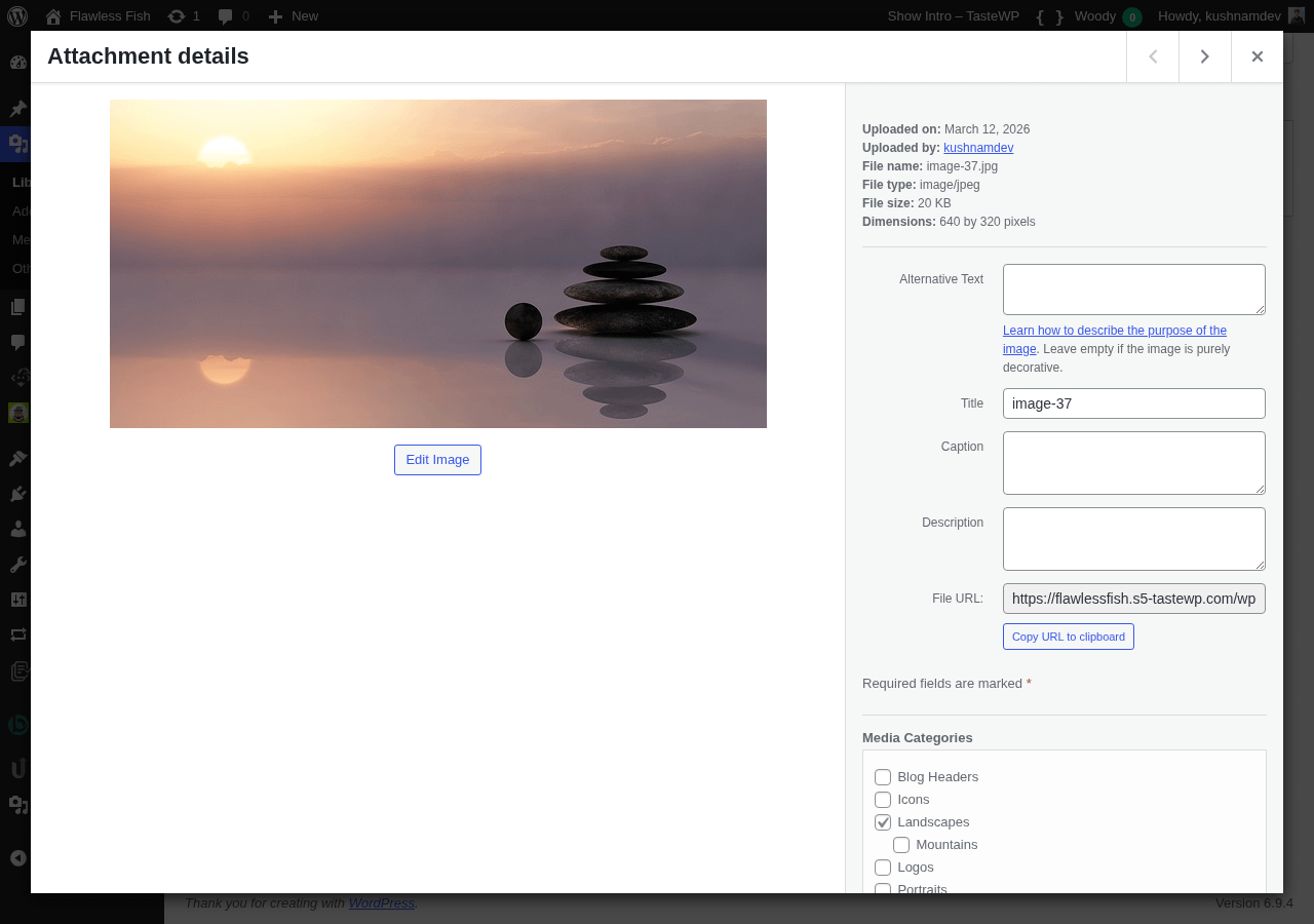 Media Library Organizer Pro: IPTC: Edit: Grid View