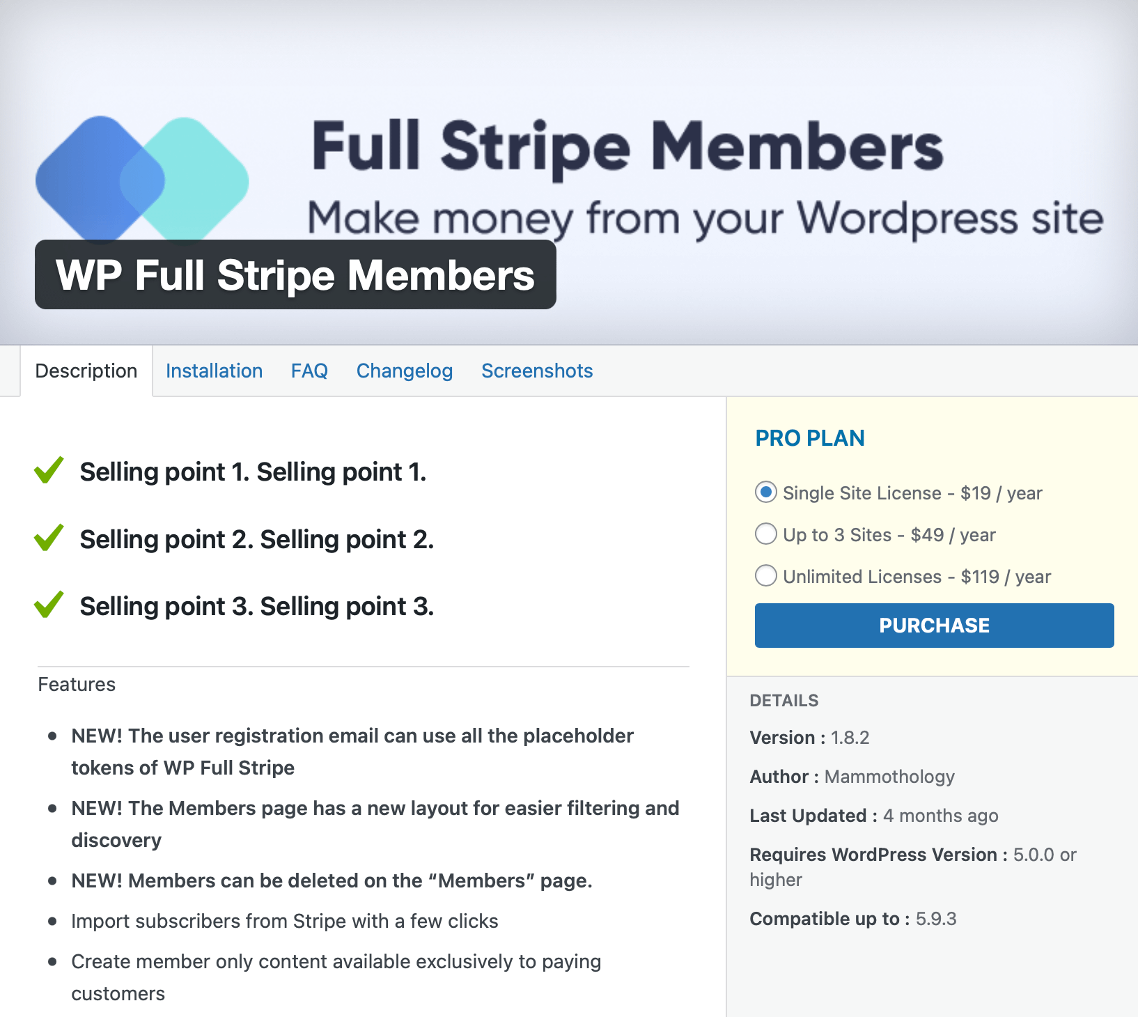 In the add-on details dialog, you can select the number of licenses, and purchase the add-on