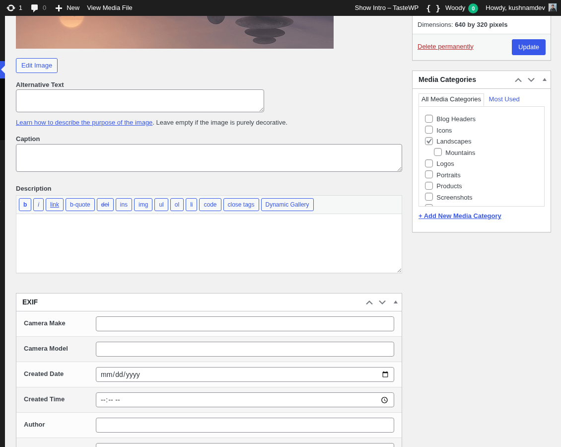 Assigning Media Categories: Assign Media Categories