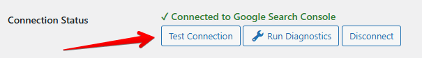 GSC test connection