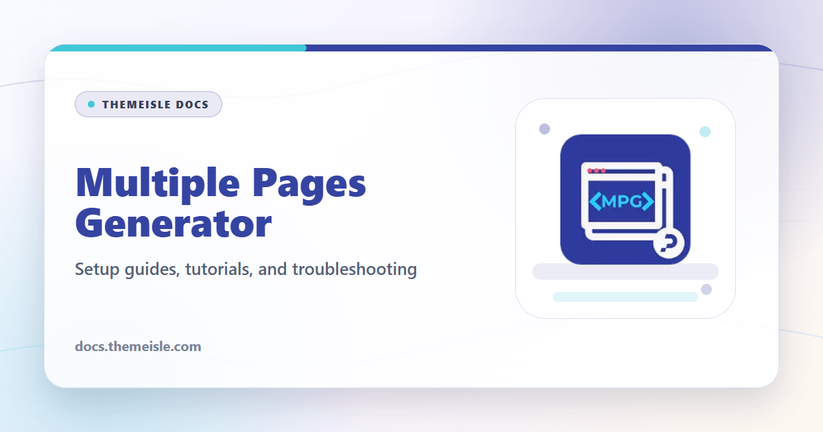 MPG Troubleshooting Guide | Themeisle Docs